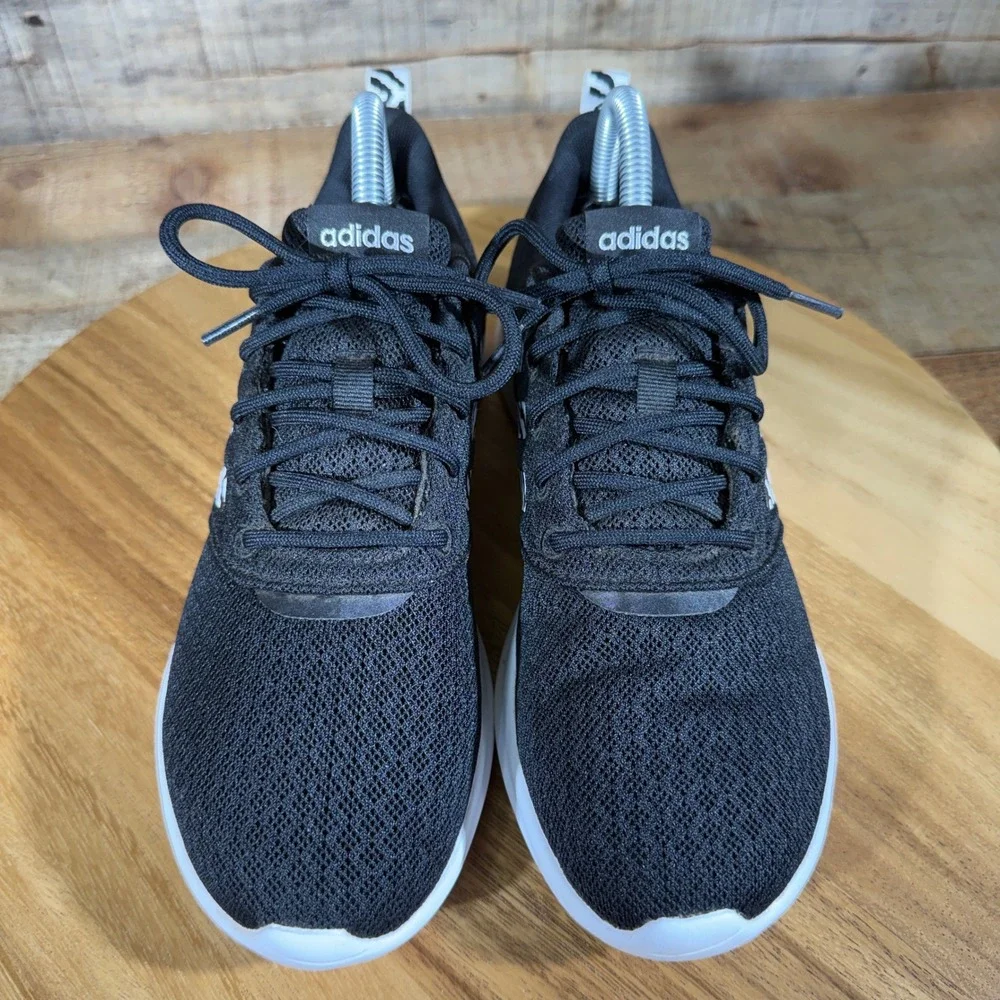 Adidas Sneakers Womens 7.5 Black Zebra Cloudfoam Pure 2.0 H00602 Running Shoes